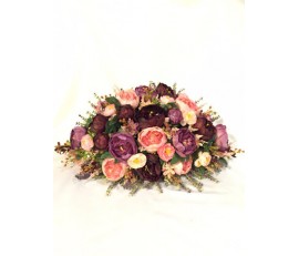 A7 RED & PINK PEONIES ARTIFICIALTABLE DISPLAY 