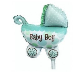 M19 LARGE BABY BOY STROLLER METALLIC BALLOON