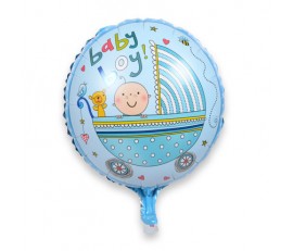 M2 BLUE BABY BOY METALLIC BALLON