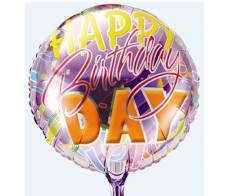 M6 HAPPY BIRTHDAY METALLIC BALLOON