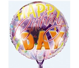 M6 HAPPY BIRTHDAY METALLIC BALLOON
