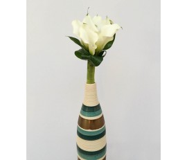 B25 WHITE CALLA LILIES BRIDAL BOUQUET