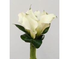 B25 WHITE CALLA LILIES BRIDAL BOUQUET