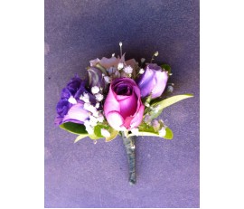 CO12 MIXED PURPLE FLOWERS CORSAGE