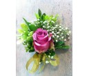CO20 SINGLE PURPLE ROSES CORSAGE