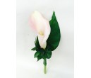 CO30 LIGHT PINK CALLA LILIES CORSAGE/ HAND FLOWER