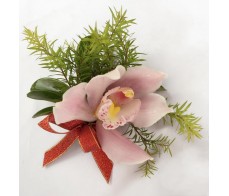CO34 LIGHT PINK CYMBIDIUM  ORCHID CORSAGE/ HAND FLOWER