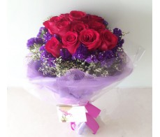 V1.1~ 11 PCS RED ROSES BOUQUET (VALENTINE'S DAY)